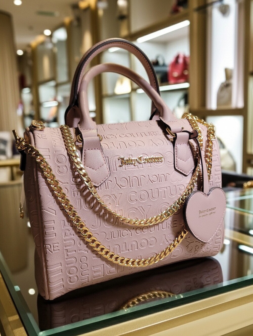 JUICY COUTURE Bag Bestseller Fame Crossbody Satchel-Crossbody Dusty Rose NWT